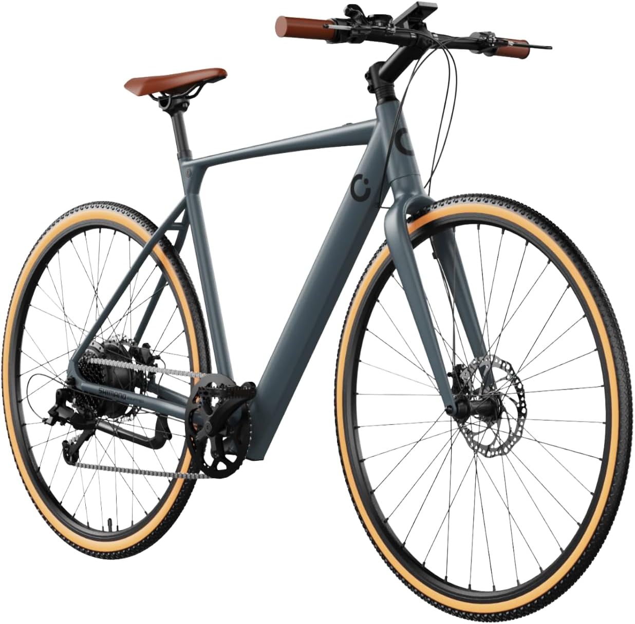 Cecotec Bici Elettriche per Adulti Sprint Silver. 250 W, Ruote Da 28, Autonomia di 70 Km, Batteria da 360 Wh, Deragliatore Shimano Altus a 8 Velocità e Freno Idraulico a Doppio Disco