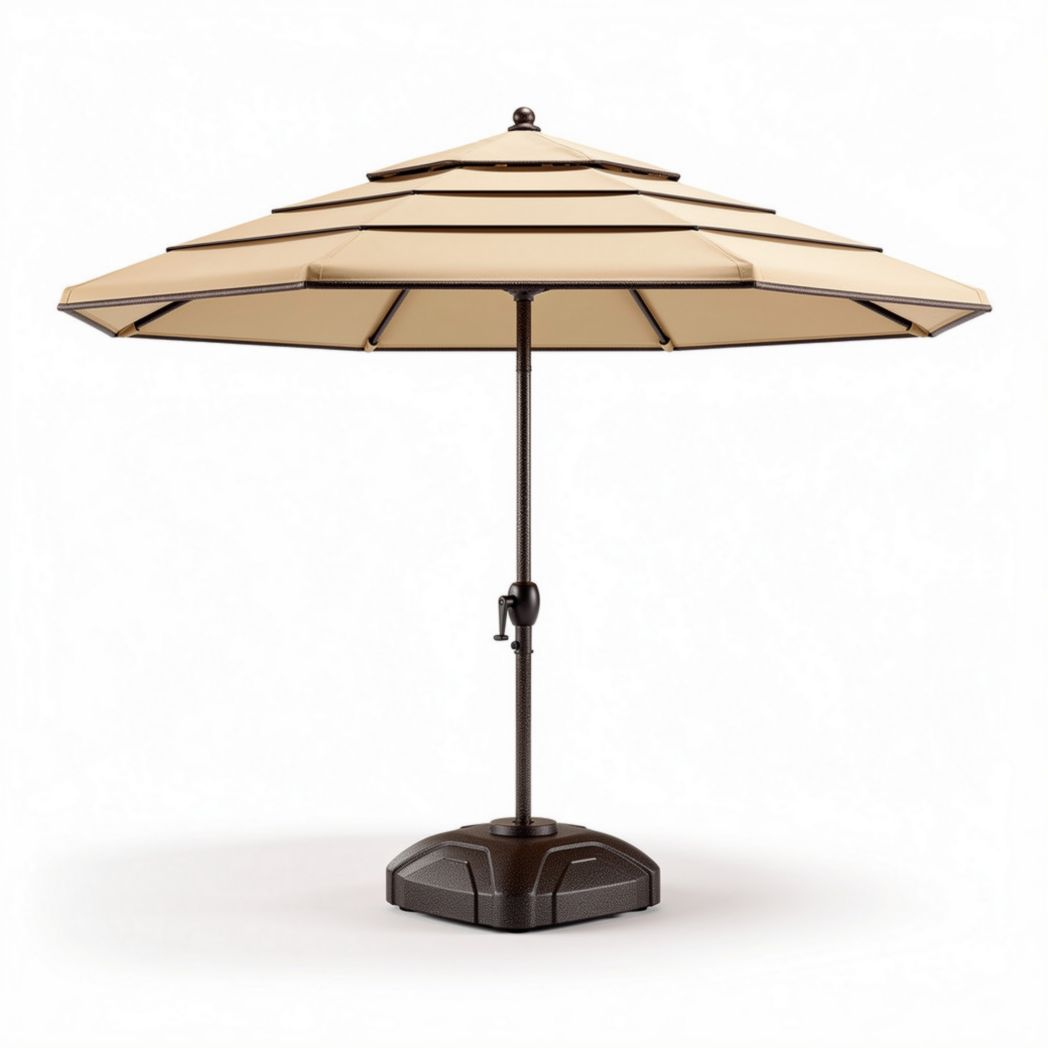 Ombrellone da giardino in alluminio e tessuto per esterni – 250 x 250 x 240 cm