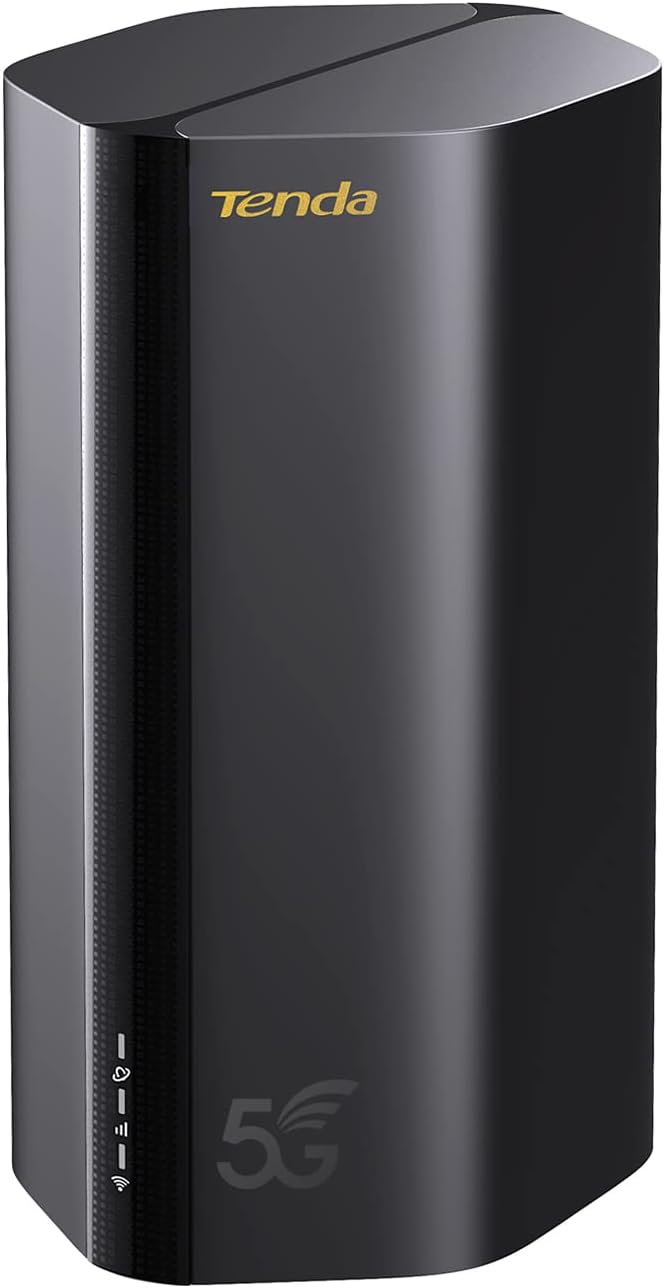 Tenda 5G03 - Router 5G con SIM, Modem 5G SIM WiFi 6 AX1800, Dual Band, Velocità fino a 4,67 Gbps, Easy Mesh, PlugPlay, 2 Porte Gigabit, Connettere fino a 100+ dispositivi, WPA3, OFDMA, MU-MIMO