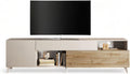 Web Convenienza Base TV con Ante e 2 Cassetti Made in Italy – Credenza Contenitore Collezione Riviera per Soggiorno Cucina Ingresso Sala Mobile Design moderno (Cashmere/Kadiz, 240 cm)