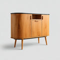 Mobile contenitore in legno per soggiorno con cassetti e ante – 80 x 40 x 70 cm