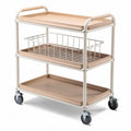Carrello da cucina in metallo e legno per uso domestico –80 x 40 x 80 cm