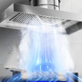 2m Pipe, Cappa a Soffitto Quadrata, Estrattore di Fumo ad Alta Efficienza, con Condotto per Ventilazione Efficiente della Cucina (7 Pollici)