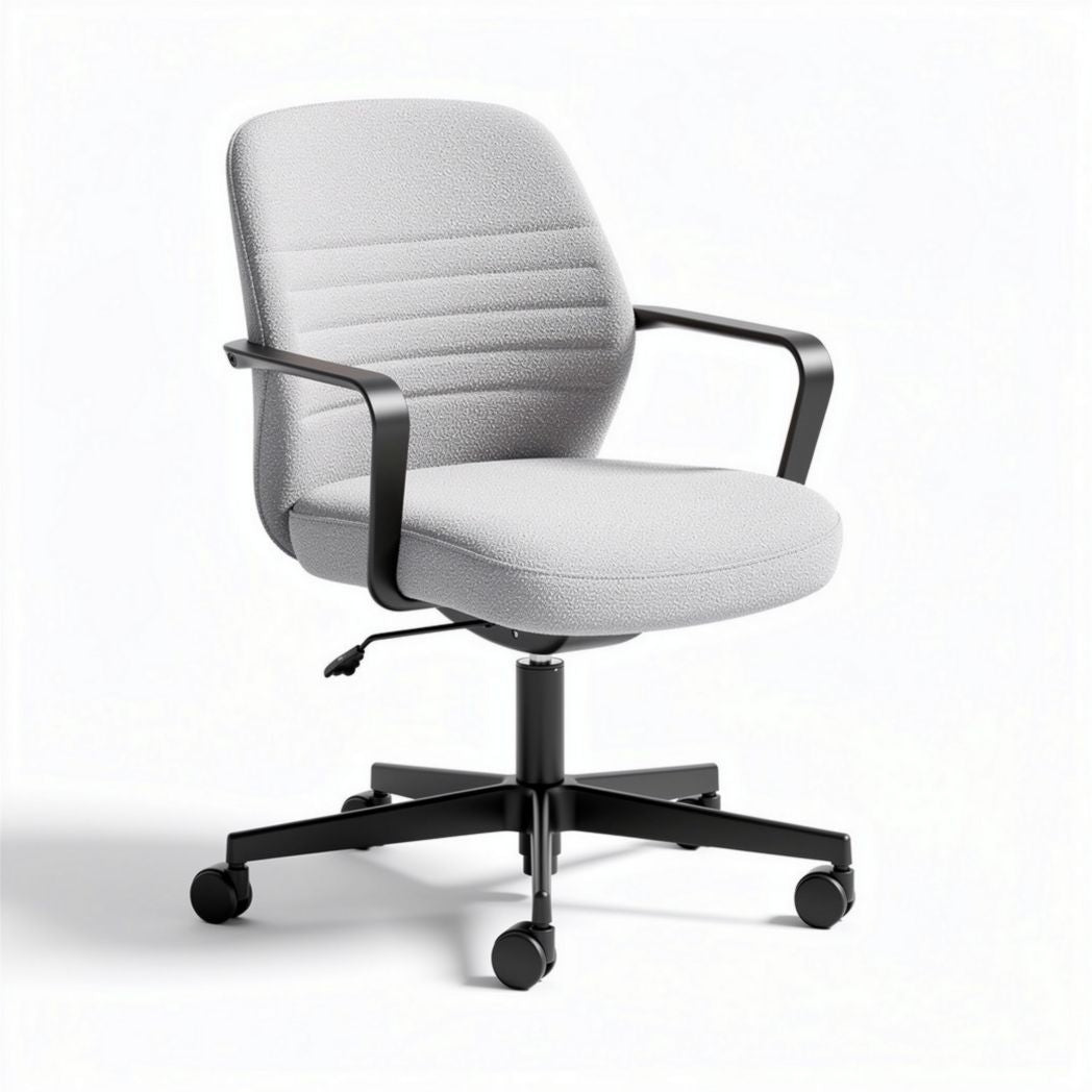 Sedia da ufficio girevole in tessuto per ambiente di lavoro – 45 x 60 x 85 cm