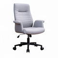 Sedia da ufficio in tessuto grigio per spazi di lavoro – 60 x 60 x 100 cm