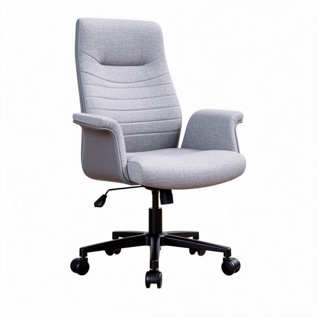 Sedia da ufficio in tessuto grigio per spazi di lavoro – 60 x 60 x 100 cm