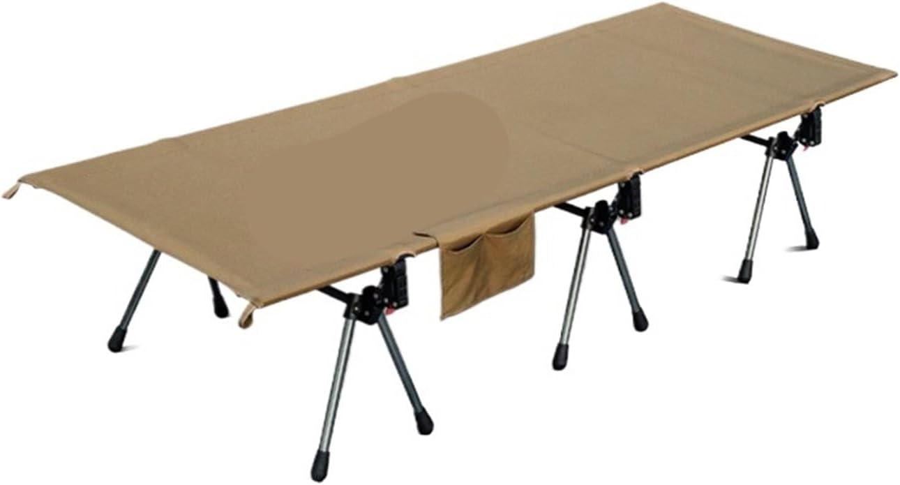 Generico Lettino da campeggio pieghevole portatile facile montare for adulti