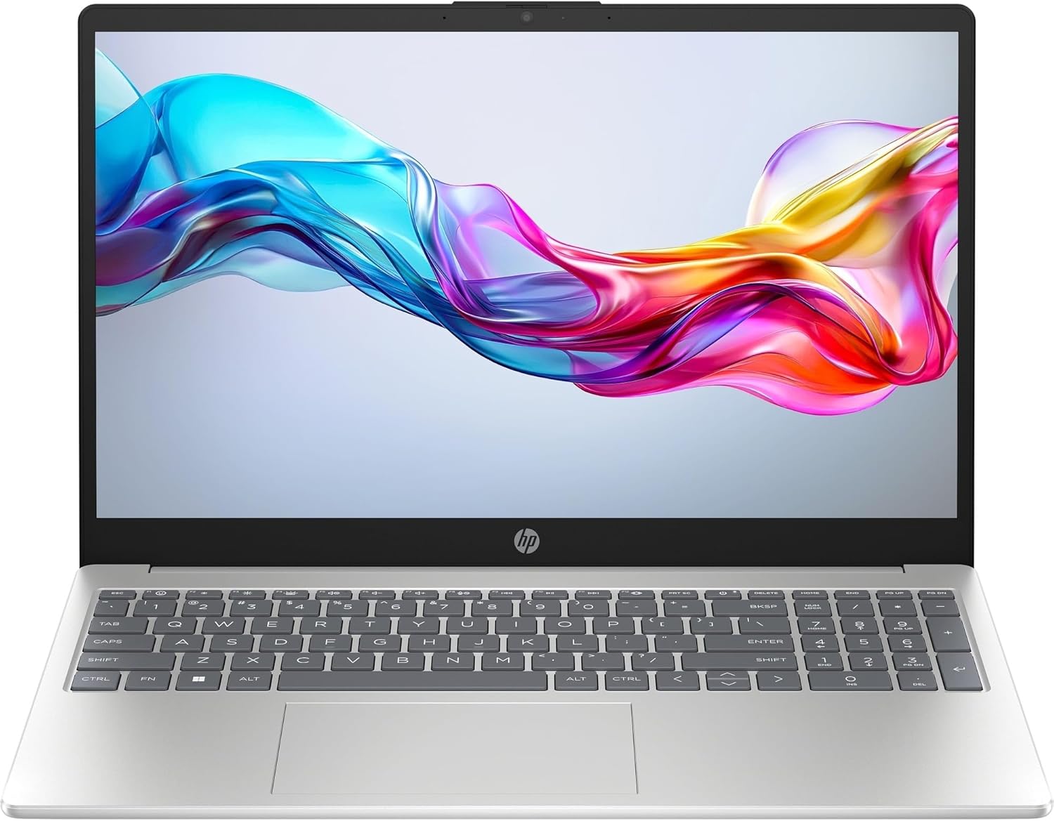 HP Laptop 15-fd0008sl, Intel Core i5-1334U, RAM 16GB DDR4, SSD 512GB, Intel Iris Xe, Display 15.6” FHD SVA 250 Nits, Antiriflesso, Wi-Fi, 720p TNR Privacy Cam, Windows 11, Argento(Argento)