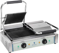 Royal Catering - RCKG-3600-G - Piastra panini doppia - 2 x 1.800 Watt