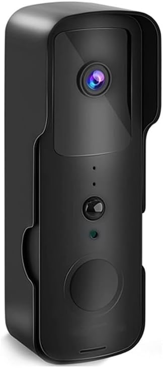 Videocitofono WIFI 1080P Campanello Smart Home Campanello Telecamera di sicurezza wireless Campanello APP Rilevamento movimento PIR(Black Kit)