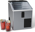 KLARSTEIN - Macchina del Ghiaccio, Acciaio Inox, 15kg/24h, Cubetti  Ghiaccio Tritato, Serbatoio: 1,8L, Pannello LED, Allarme del Livello dell'Acqua, Macchina del Ghiaccio per la Casa