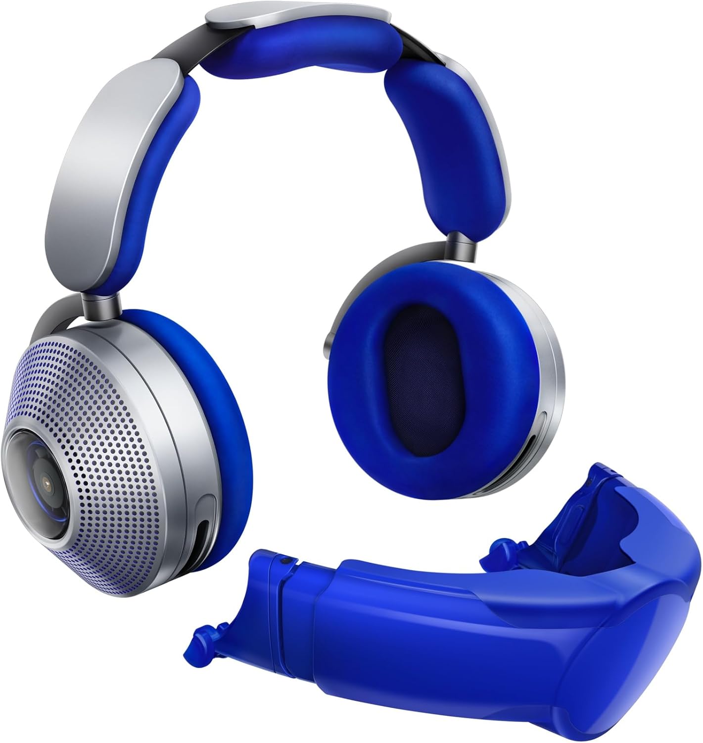 Dyson Cuffie Zone™ con cancellazione del rumore (Ultra Blue/Prussian Blue) | Audio Pure cancellazione avanzata del rumore | Progettate per una distorsione ultra bassa | 2 anni di garanzia