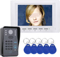 Campanello Citofono Videocitofono Con Password RFID Da 7 con Telecamera IR 1000 Di Controllo Accessi Linea TV Audio Bidirezionale
