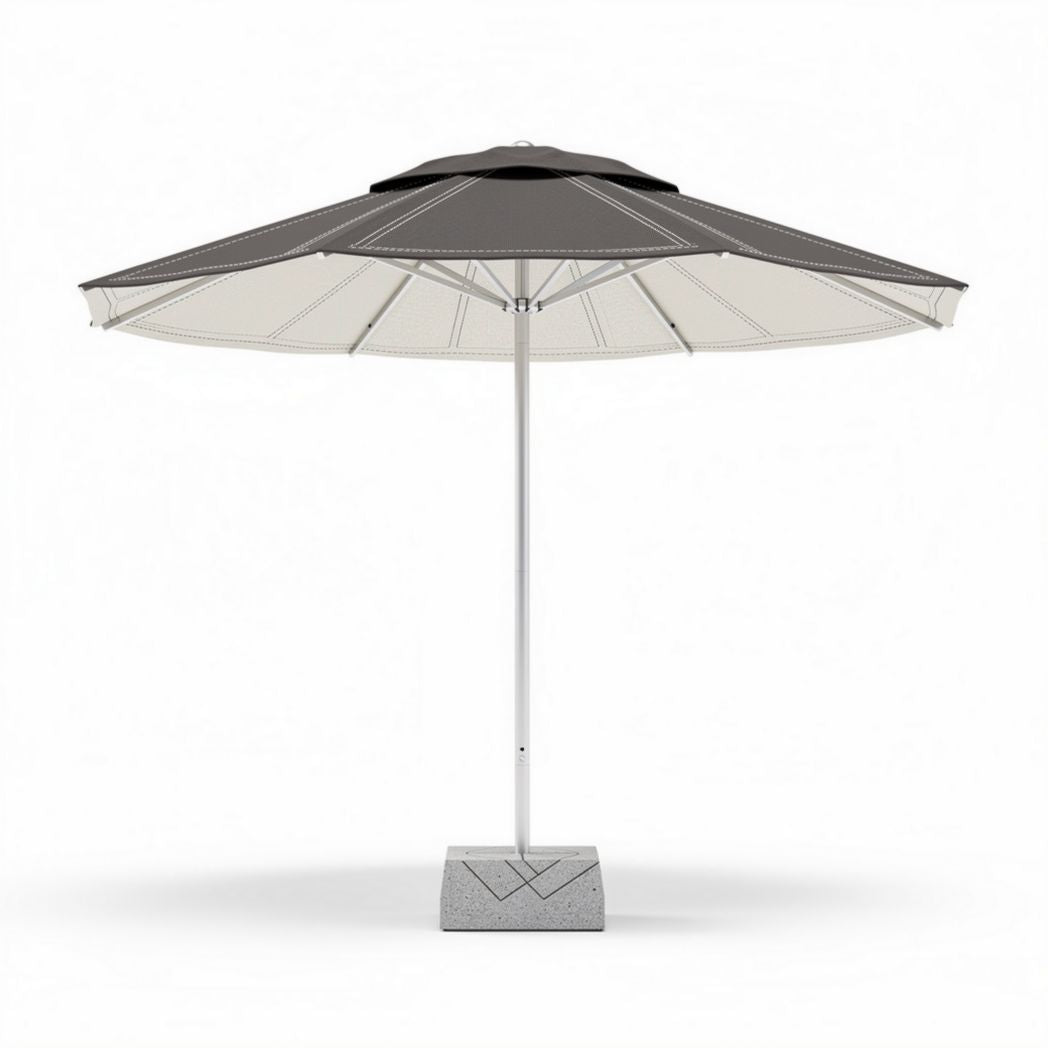 Ombrellone da giardino con struttura in alluminio e copertura in tessuto – 250 x 250 x 250 cm