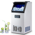 Wilprep 480W Macchina per Ghiaccio Commerciale 59kg/24h Fabbricatore Ghiaccio con Schermo LCD Macchina Ghiaccio in Acciaio Inossidabile per Casa, Ufficio, Ristorante, Bar, Caffetteria (36 Pezzi)