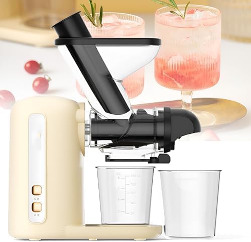 Spremiagrumi lento a freddo con separazione della polpa | Macchina compatta a bassa velocità per frutta e verdura | Estrattore di succo domestico