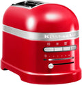 Kitchenaid tostapane - Artisan - Toaster 2 fette con scomparti extra-large e pinze autocentranti - Macchina per Toast con 7 Livelli di Doratura - Retro- Rosso imperiale
