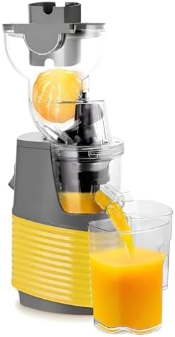 Spremiagrumi a freddo con scivolo largo 76 mm | Spremiagrumi masticante portatile, tazza staccabile per una facile pulizia | Produttore di succo sano per la casa