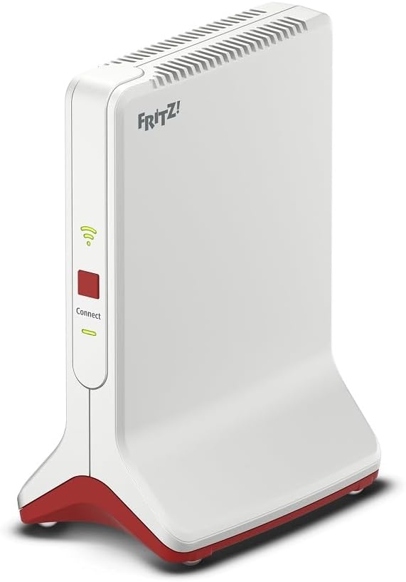 FRITZ!Repeater 6000 Edition International, Ripetitore - Wi-Fi 6 extender Triband con 2x 2.400 Mbit/s (5 GHz)  1.200 Mbit/s (2,4 GHz), Mesh, Access Point, 2x Gigabit LAN, Interfaccia in italiano