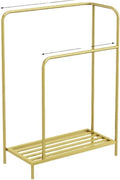Portasciugamani da Terra Bagno Portasciugamani A 2 Livelli con Ripiano Autoportante in Metallo per Bagno Salvaspazio(Gold)