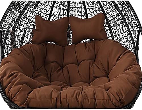 Cuscino per dondolo a forma di uovo, impermeabile, lavabile, ricambio per amaca sospesa da esterno, design resistente al sole, ideale per uso a 2 posti