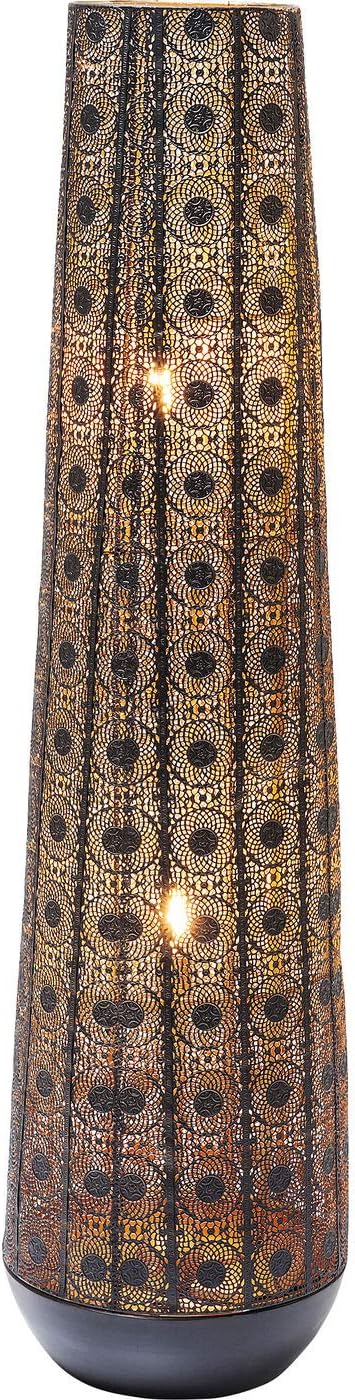 Kare Design Floor Lamp Sultan Cone, Antique Gold, Country House Decoration, Lighting Bedroom, Living Room, 120x31x31cm, Bulb Not Included