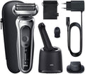 Braun Series 7 71-S7200cc - Rasoio elettrico a umido e a secco con sistema SmartCare Center e trimmer di precisione, batteria senza fili, con pellicola, colore: Argento