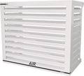 Box Air Klima Cover Clima Blade L Bianco – Copri Condizionatore Esterno in Alluminio Composito, Staffe INOX Regolabili, Installazione a Parete, Protezione Unità Esterna Grande