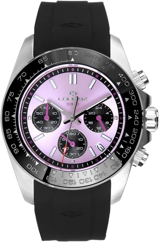 Lorenz DI300 Chronograph 030274CC - Orologio da Uomo Sportivo - Cronografo Subaqueo Professionale fino a 300 metri con Cinturino in Resina