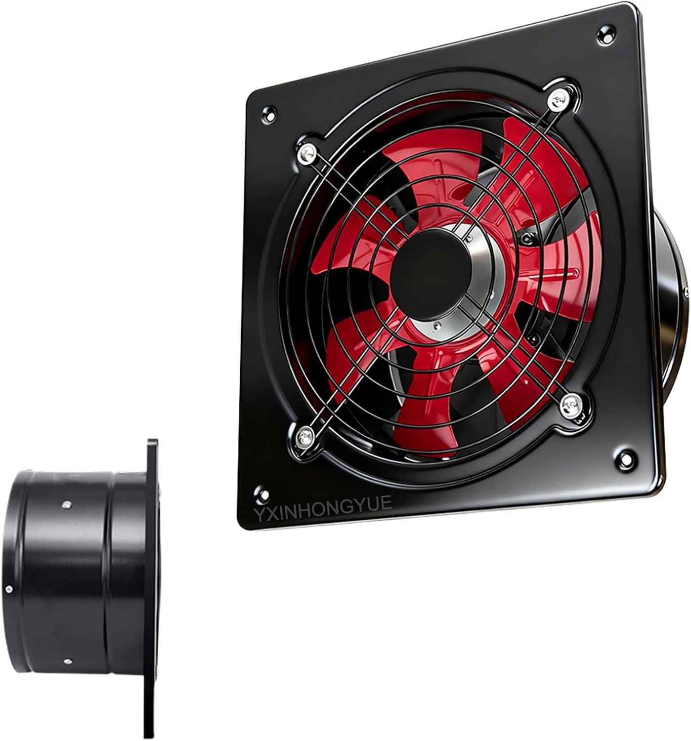 Aspiratore da Parete per Bagno di Casa 220V 10/12 Pollici Aspiratore da Soffitta Multifunzionale a Basso Decibel Facile da Pulire per Uso Industriale, Commerciale 350Mm×350Mm,10inch