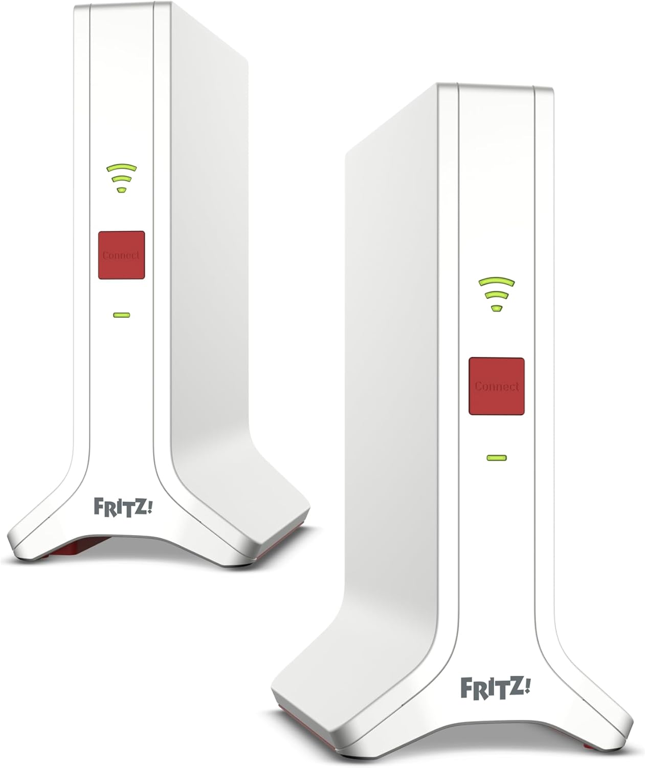 FRITZ! Mesh Wi-Fi Set 4200, Confezione da 2 FRITZ! Repeater 3000AX, Soluzione Mesh fino a 4 stanze, WiFi 6 Triband fino a 4.200 Mbps, 2 LAN Gigabit, interfaccia in Italiano